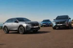 Trojice SUV Peugeot 3008, 5008 a 2008 na vyhlídce