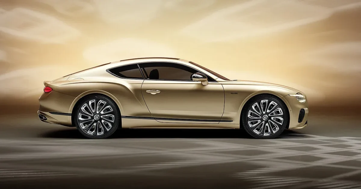 Bentley Continental GT v bočním pohledu, ilustrační snímek