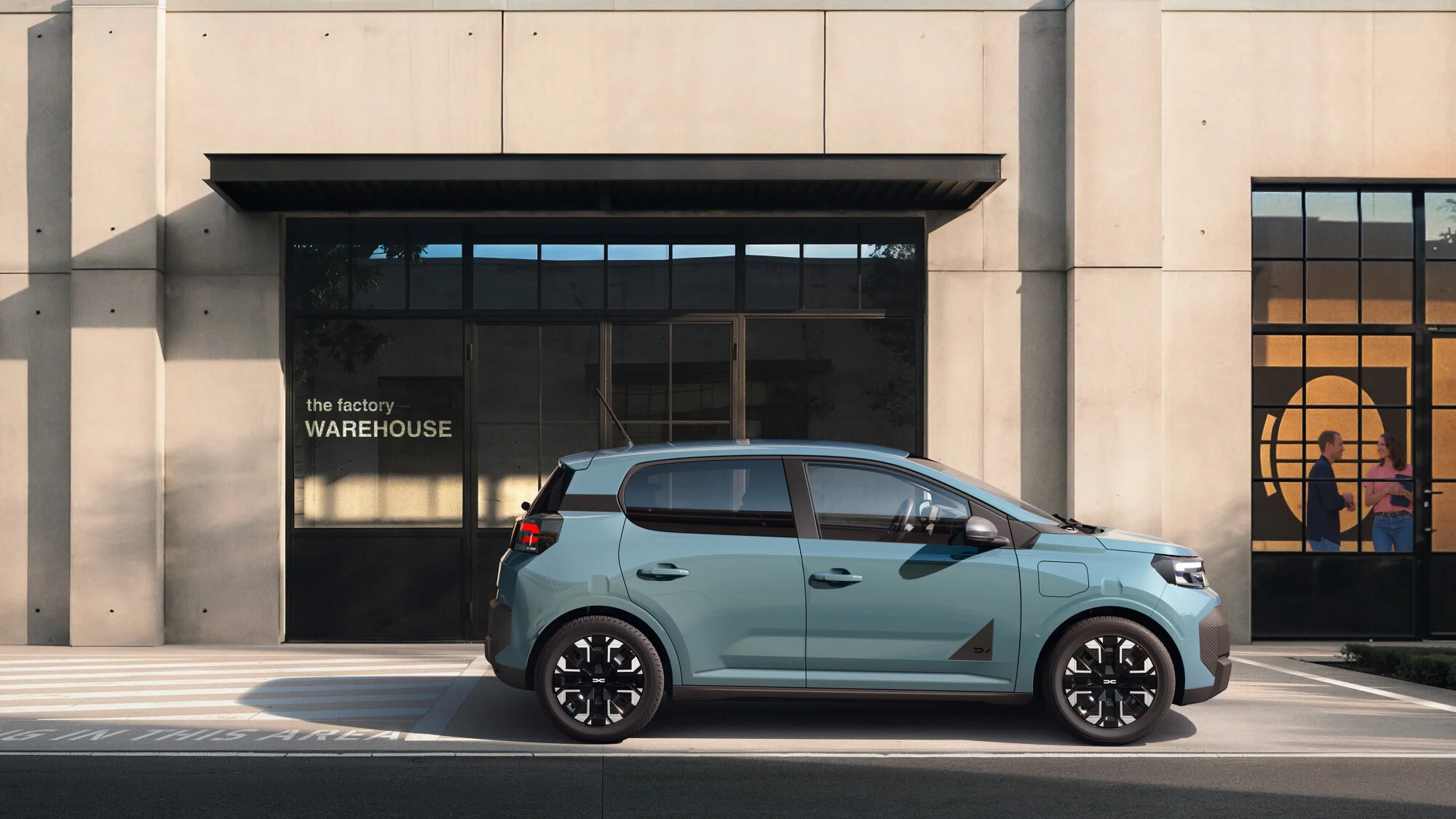 Nová Dacia Spring druhé generace z boku