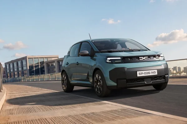 Nová Dacia Spring, druhá generace, pohled zepředu
