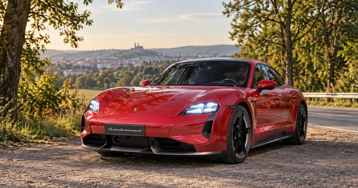 Porsche / Autohled:Porsche Taycan v české redakční scéně u Brna