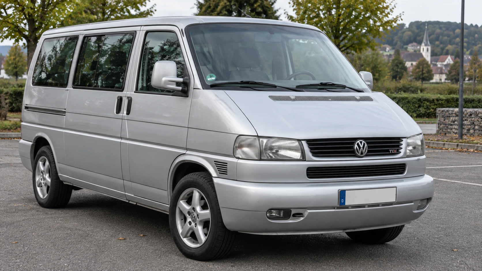 AI ilustrace dobového modelu Volkswagen Multivan