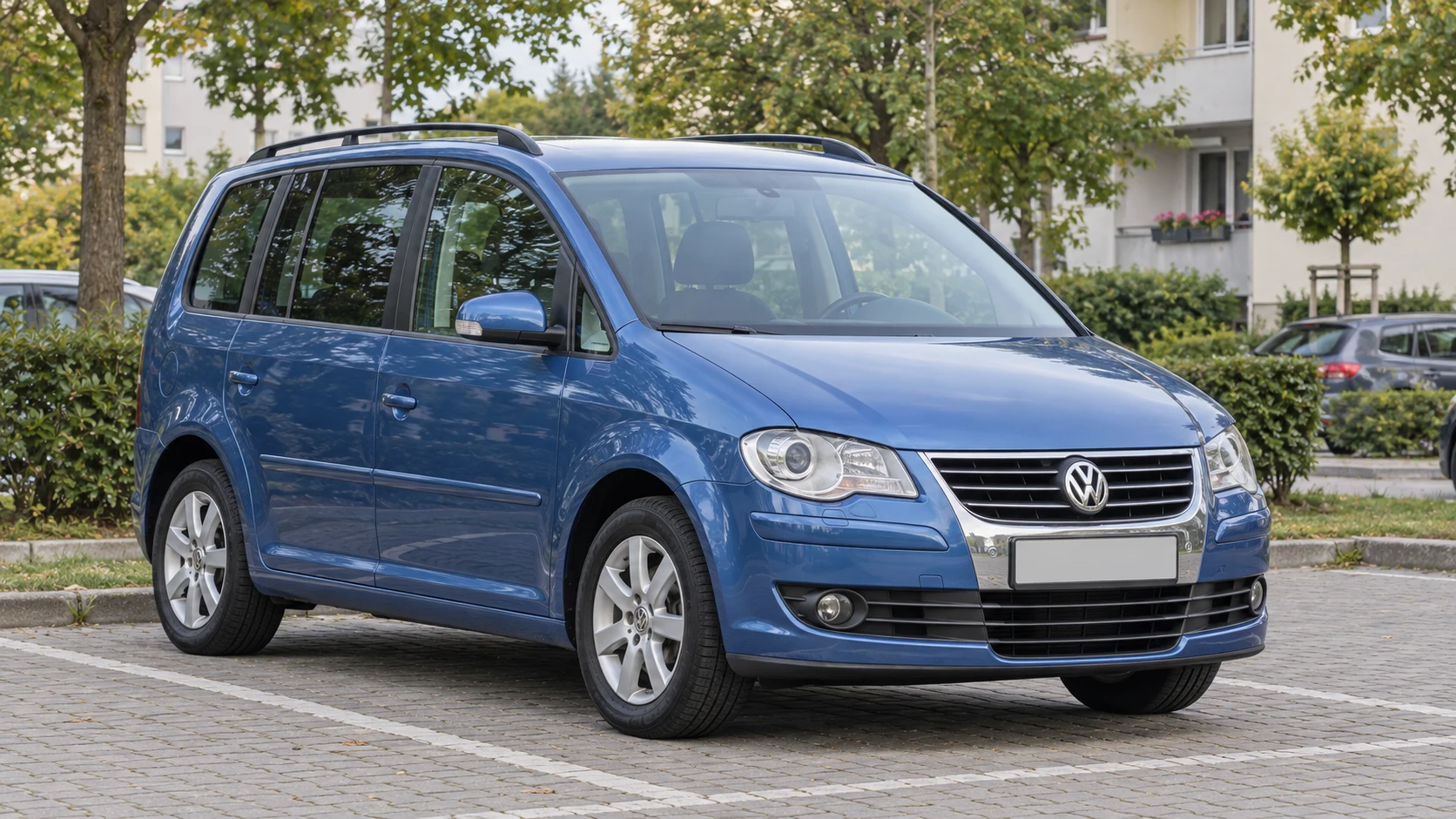 AI ilustrace dobového modelu Volkswagen Touran