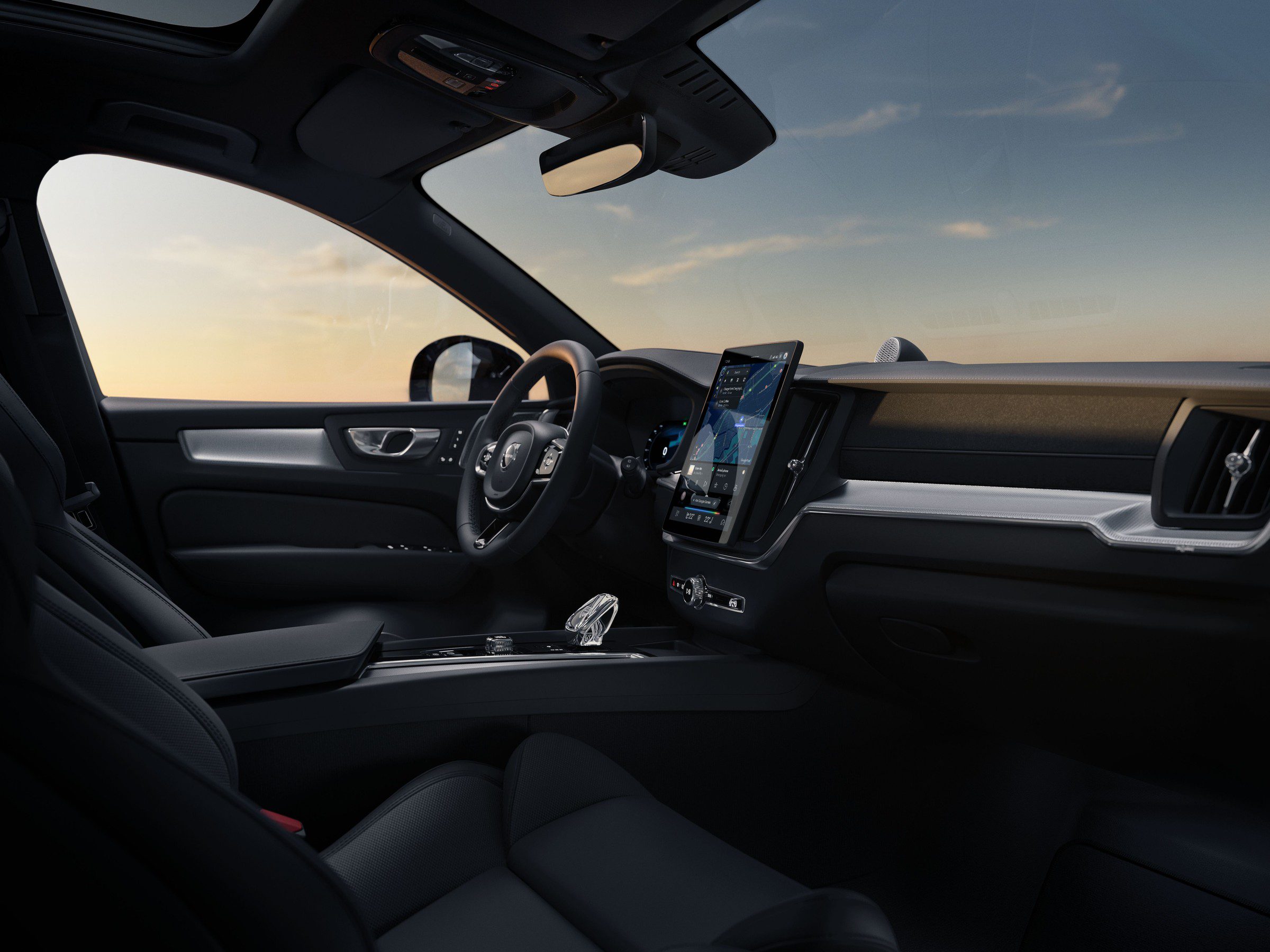 Přepracovaná palubní deska Volva XC60 s 11,2palcovým displejem