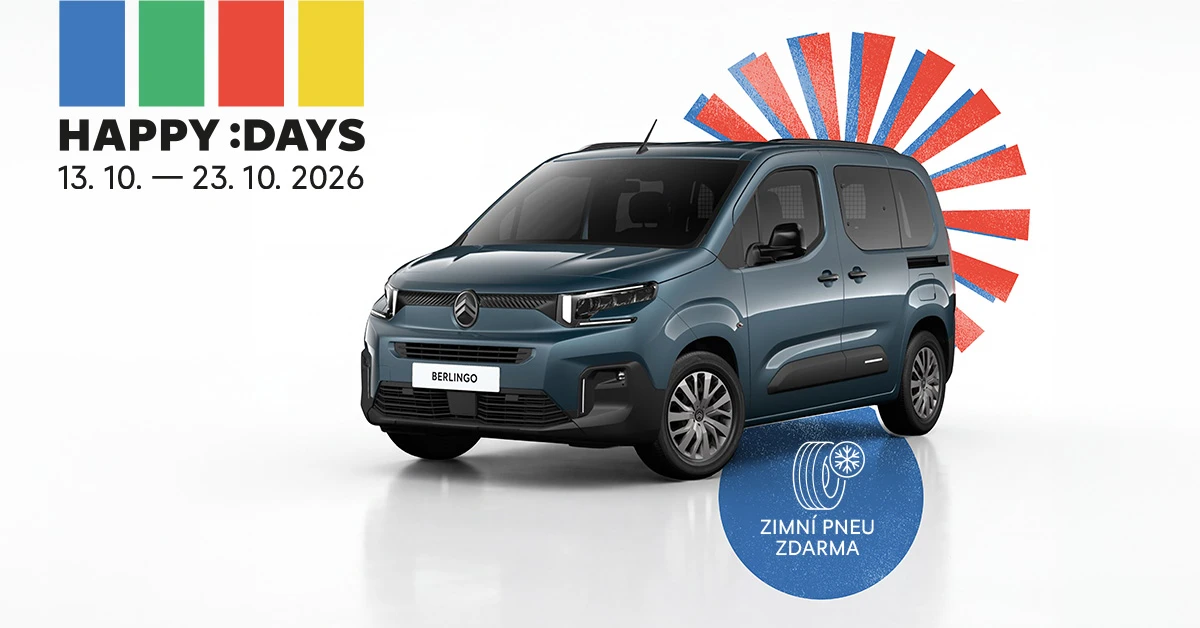 Citroën Berlingo v oficiálním materiálu k říjnové akci Happy Days