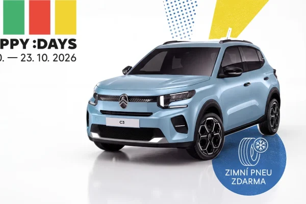 Citroën C3 v oficiálním materiálu k říjnové akci Happy Days