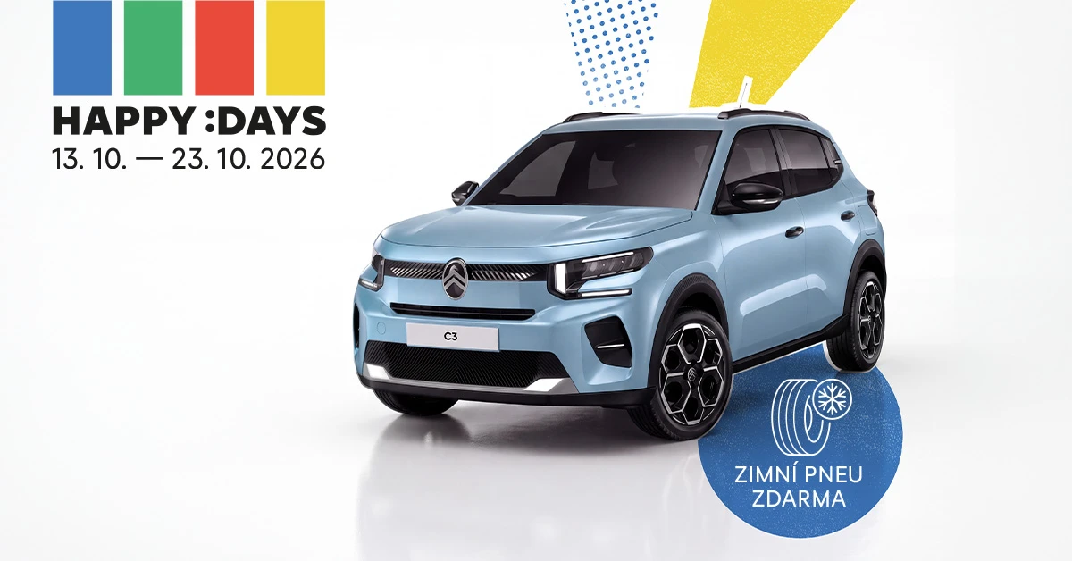 Citroën C3 v oficiálním materiálu k říjnové akci Happy Days