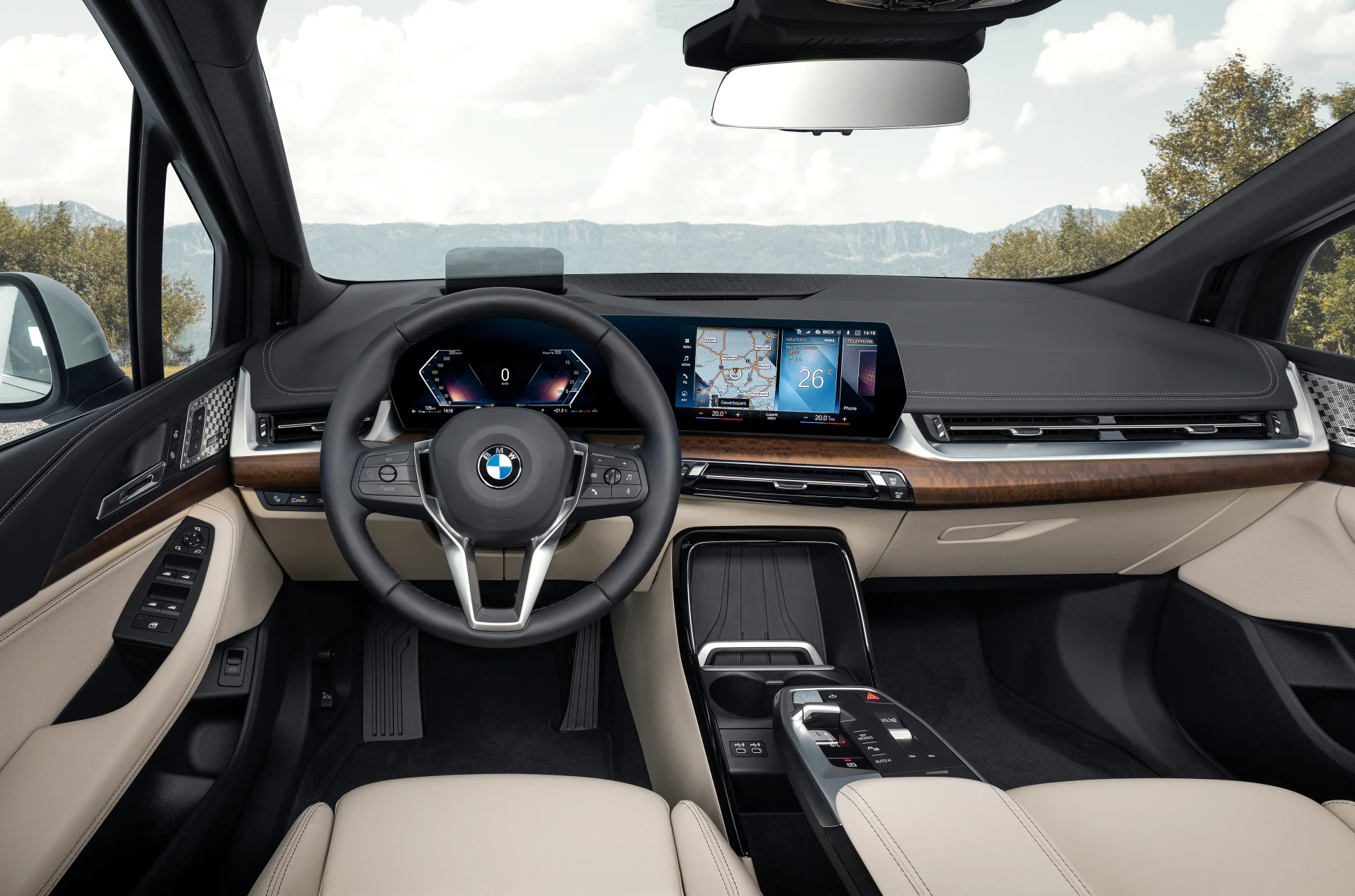 Palubní deska BMW řady 2 Active Tourer druhé generace