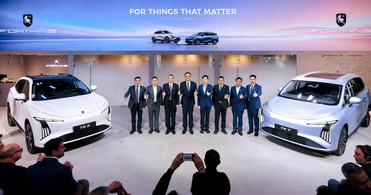 Forthing TK 5 a TK 7 na pařížském autosalonu 2026