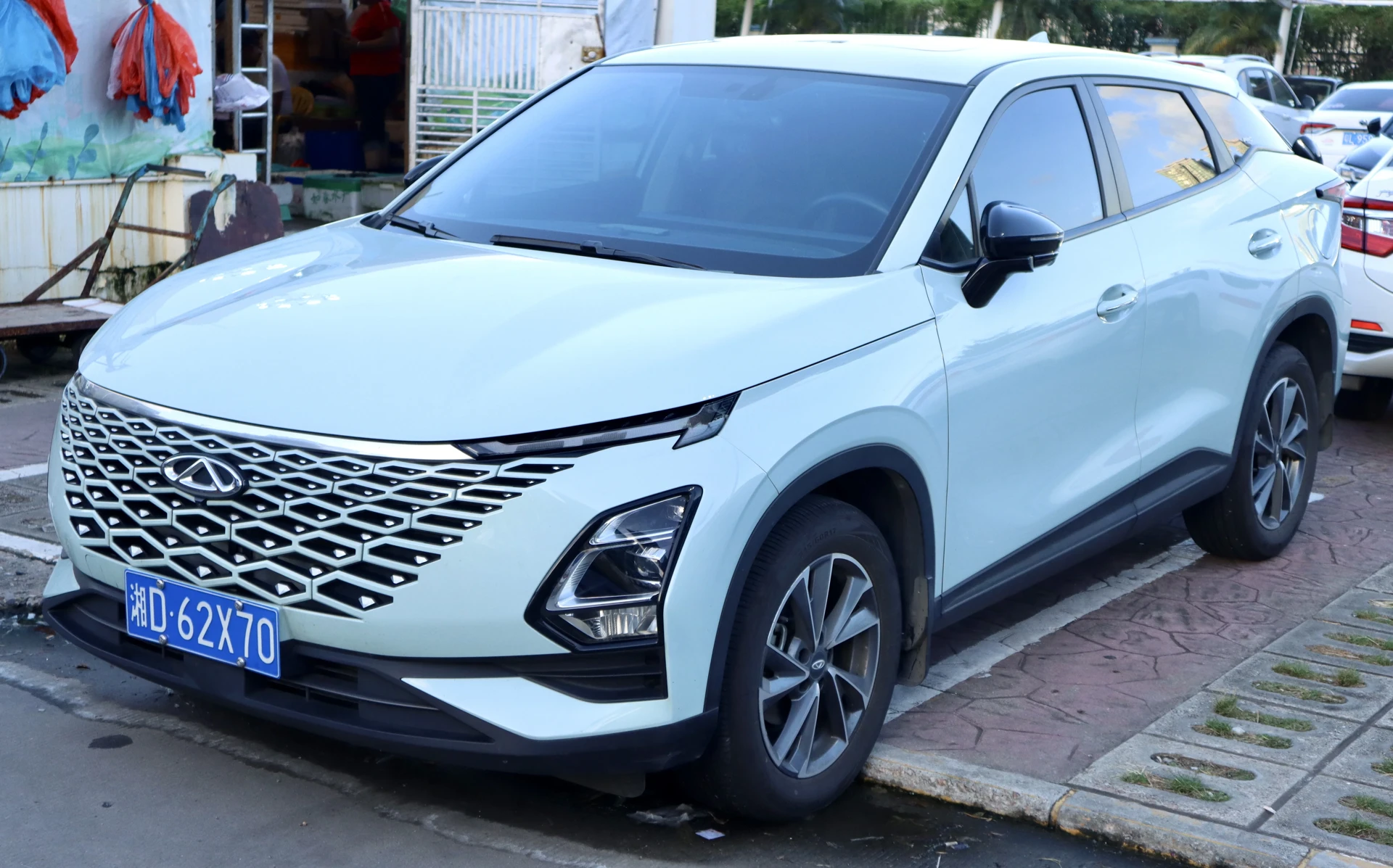 Chery Omoda 5 v Číně, pohled zepředu, ilustrační foto