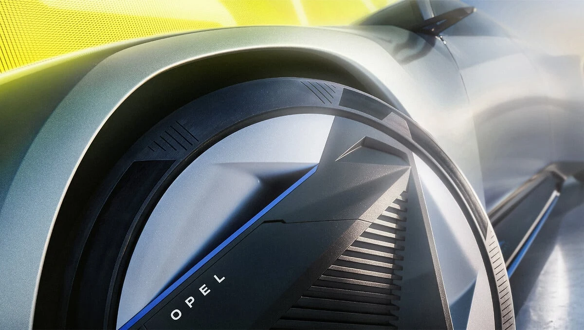 Opel STX Concept: detail aerodynamicky tvarovaného třídílného kola