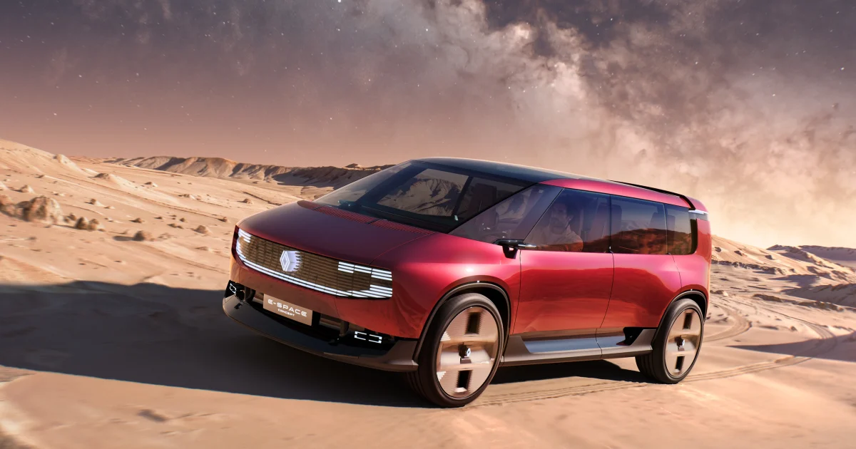 Renault E-Space Concept, oficiální vizualizace exteriéru