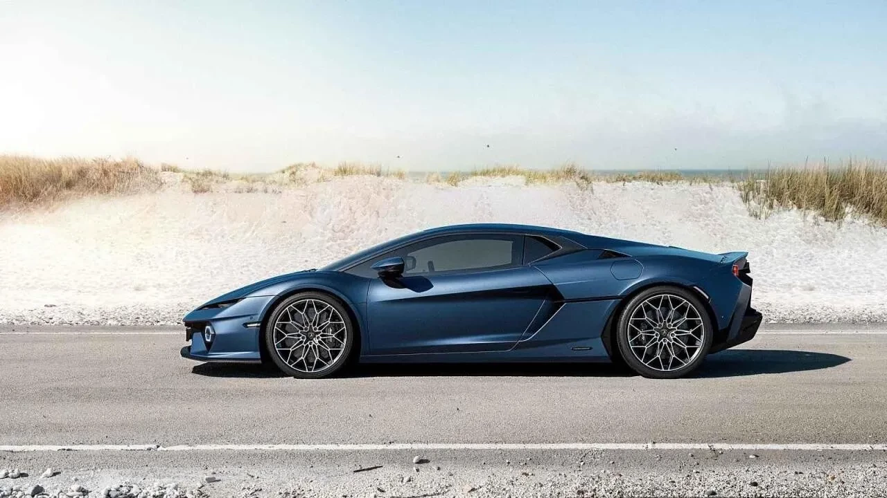 Lamborghini Temerario v bočním profilu