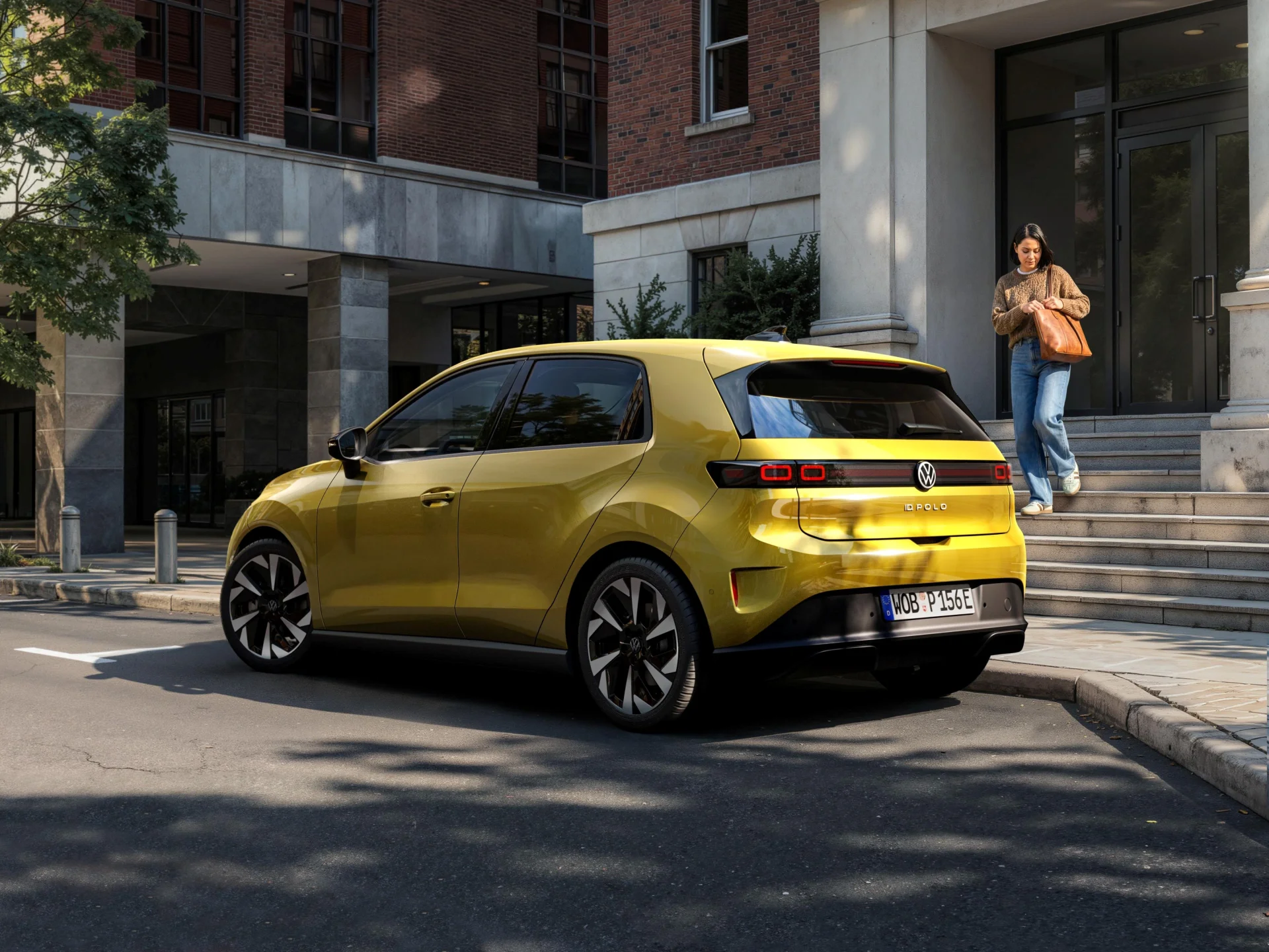 Volkswagen ID. Polo na ilustračním snímku výrobce, pohled zezadu